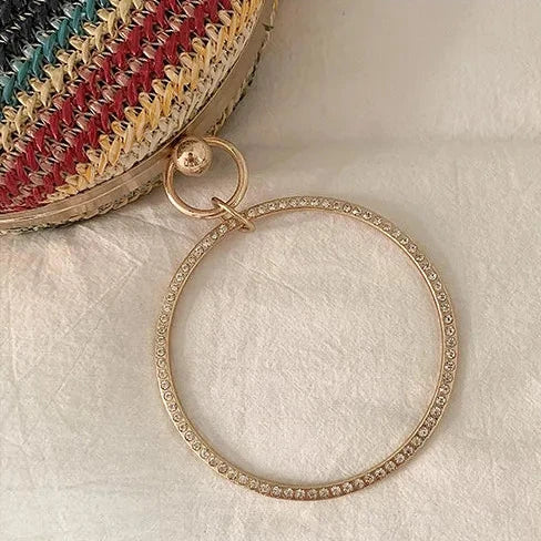 Bolsa de Palha com Alça Metálica – Ideal para curtir o Verão