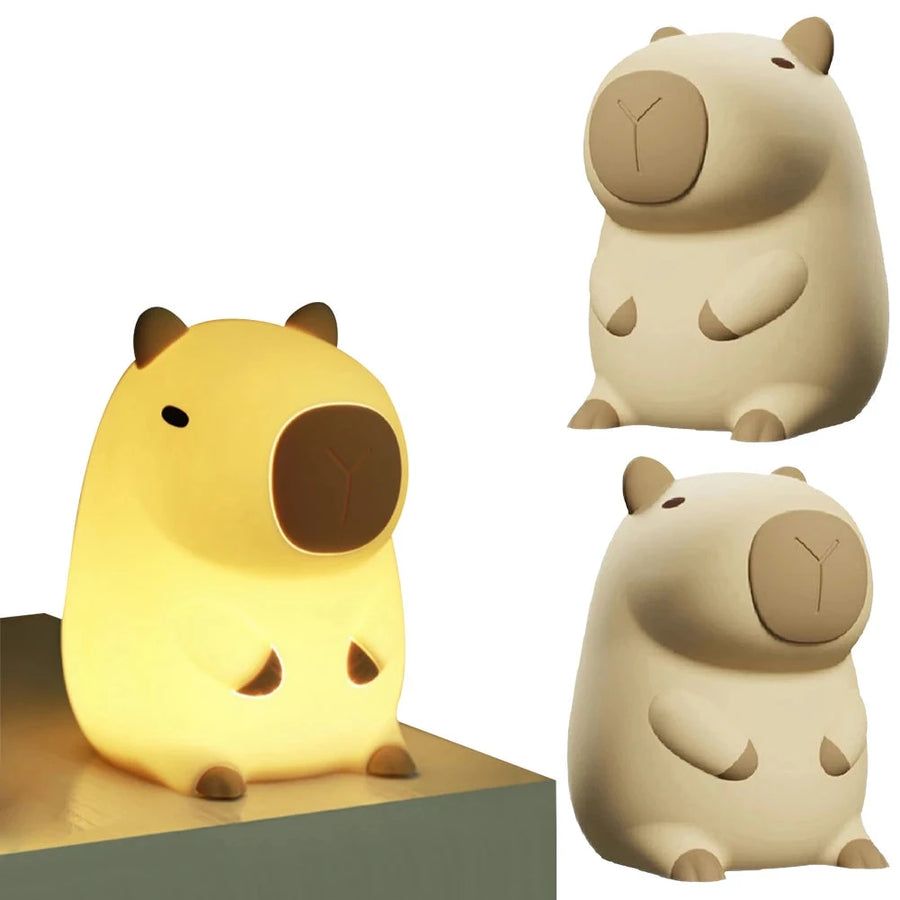 Luminária Capivara – Luminária de Silicone com Controle por Toque