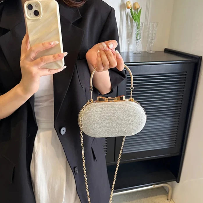 Bolsa Clutch Luxo Brilhante – Bolsa Transversal Pequena