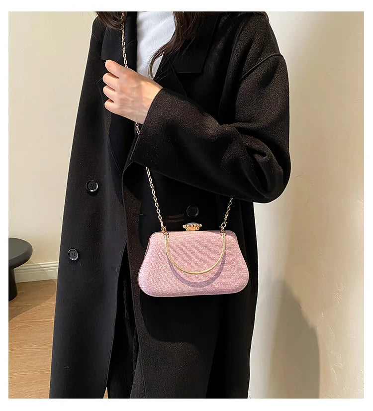 Bolsa de Festa de Luxo com Brilho – Clutch Para Eventos