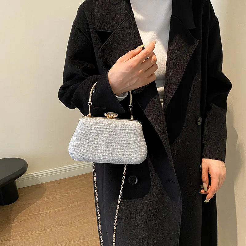 Bolsa de Festa de Luxo com Brilho – Clutch Para Eventos