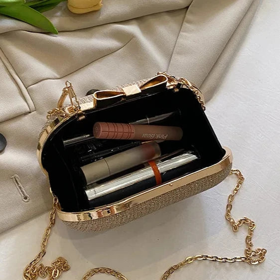 Bolsa Clutch Luxo Brilhante – Bolsa Transversal Pequena