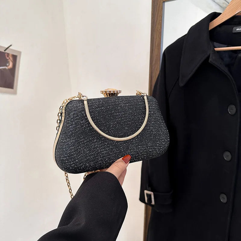 Bolsa de Festa de Luxo com Brilho – Clutch Para Eventos