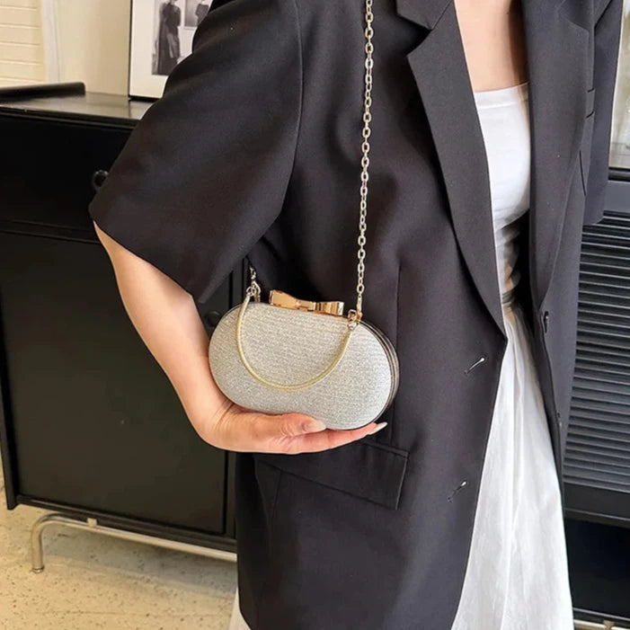Bolsa Clutch Luxo Brilhante – Bolsa Transversal Pequena