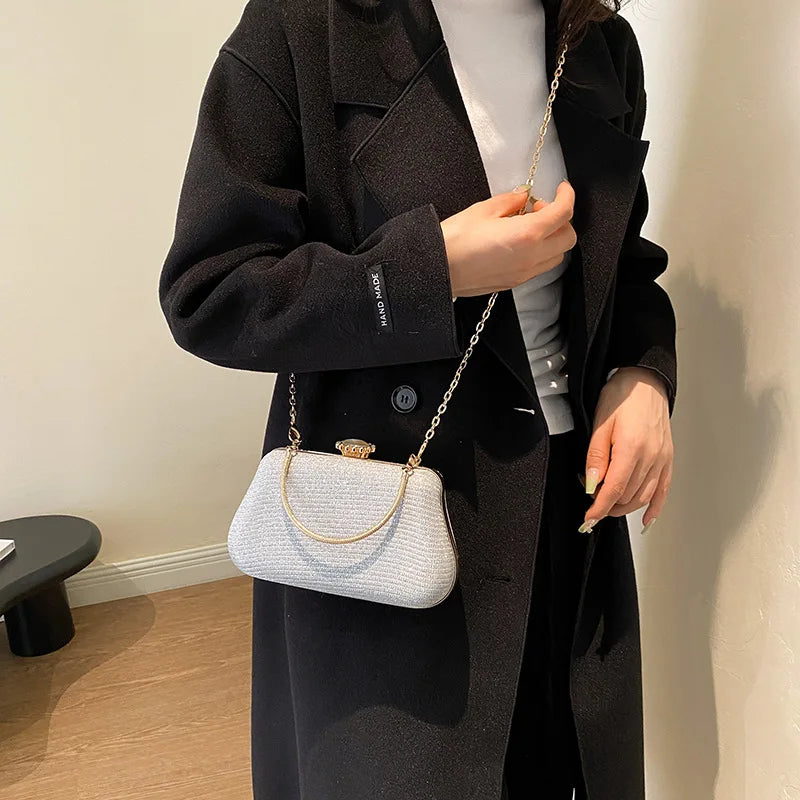 Bolsa de Festa de Luxo com Brilho – Clutch Para Eventos
