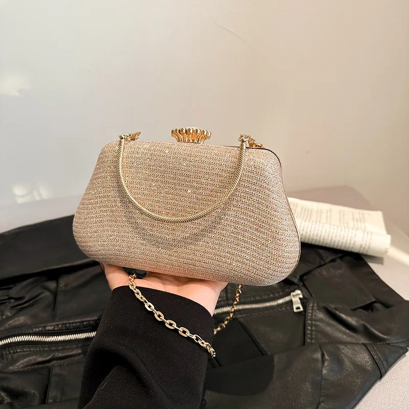 Bolsa de Festa de Luxo com Brilho – Clutch Para Eventos