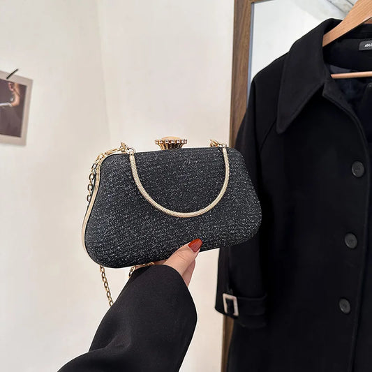 Bolsa de Festa de Luxo com Brilho – Clutch Para Eventos